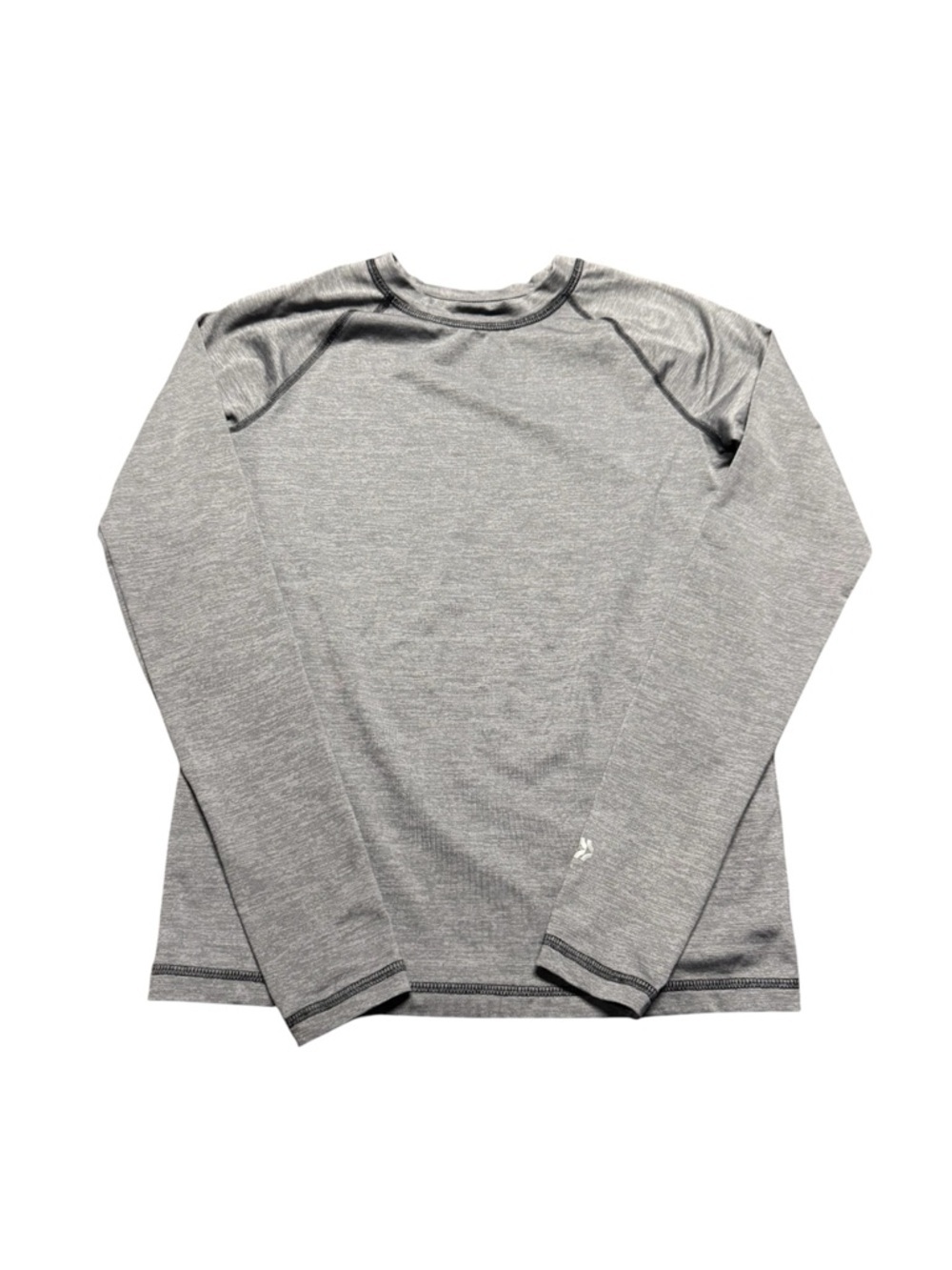 All In Motion Gray Long Sleeve Athletic Top L 12/14 Active Stretch